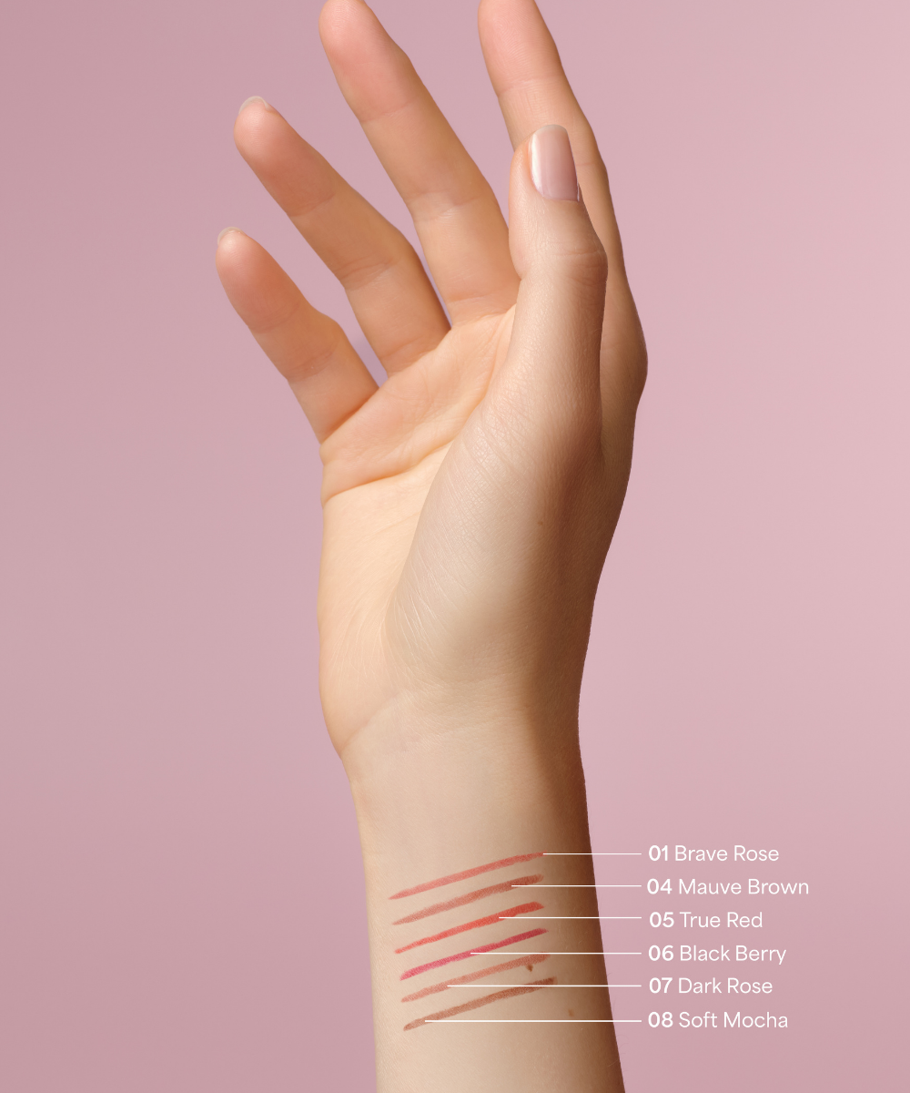 lavera Lip Contour -Soft Mocha 08- durante l'applicazione