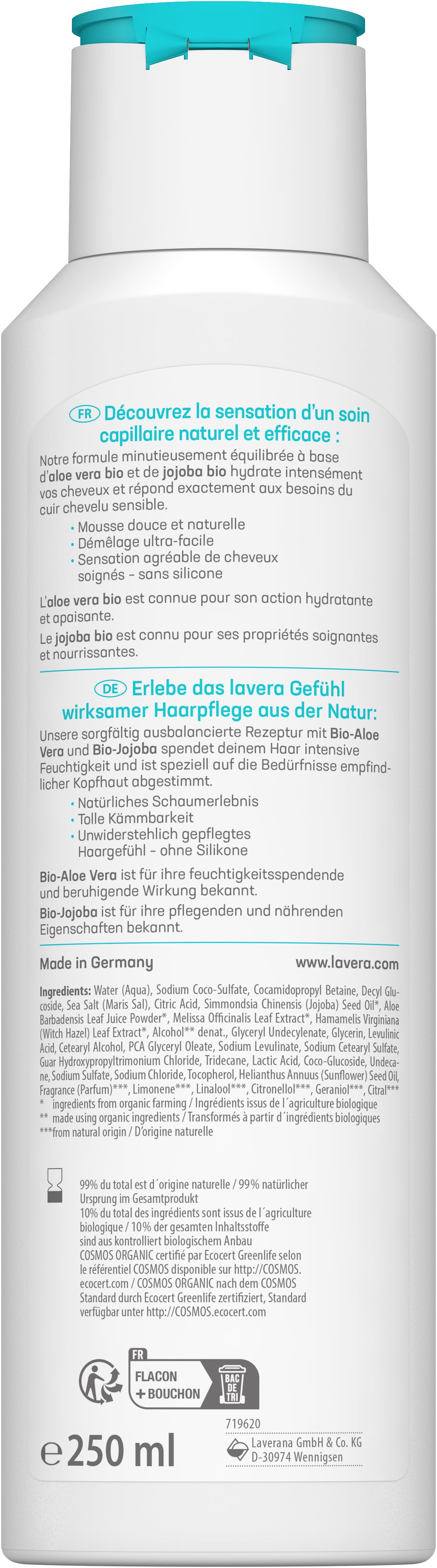 lavera basis sensitive Pflegeshampoo Feuchtigkeit