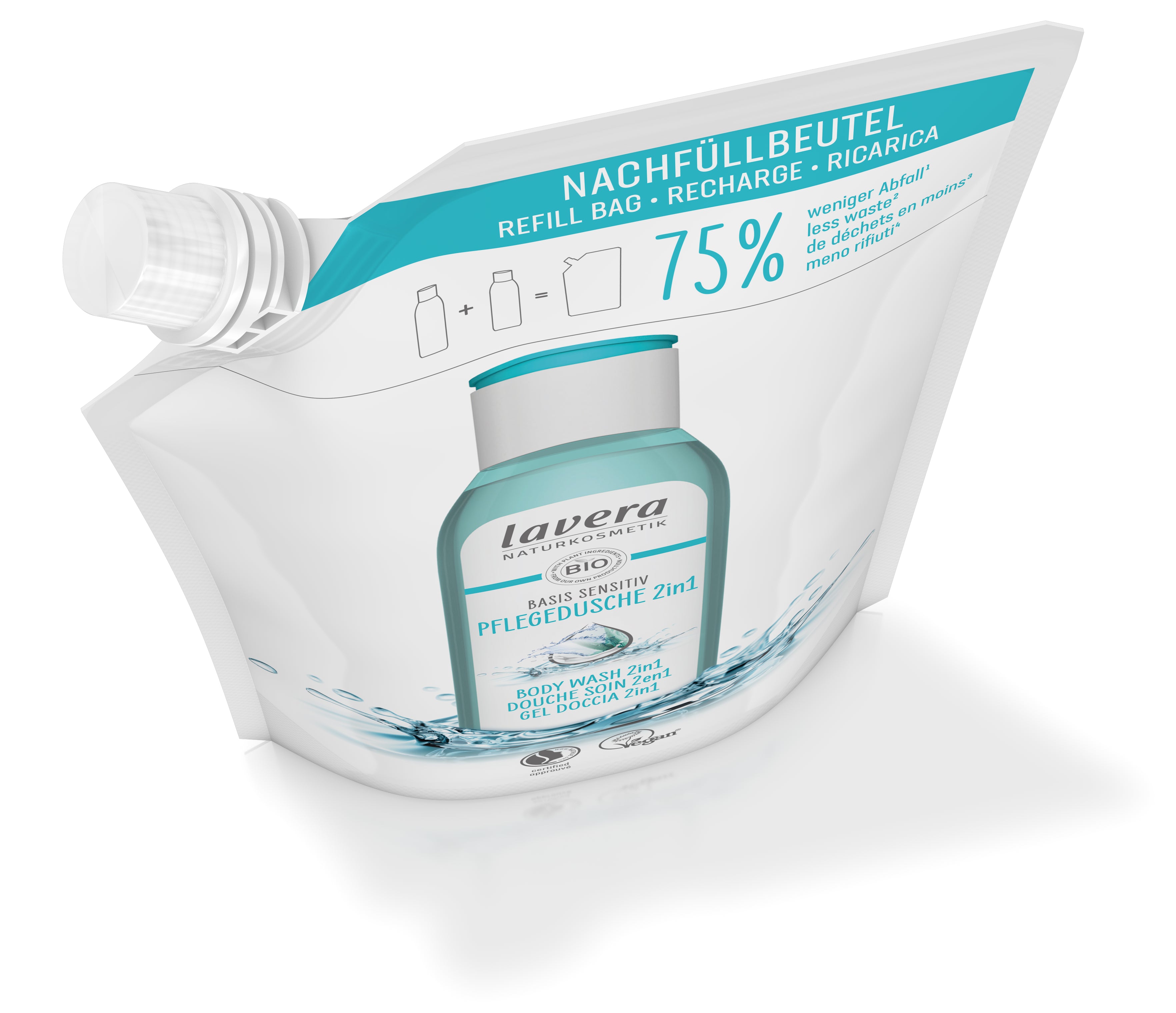 lavera Ricarica basis sensitive Gel Doccia 2in1