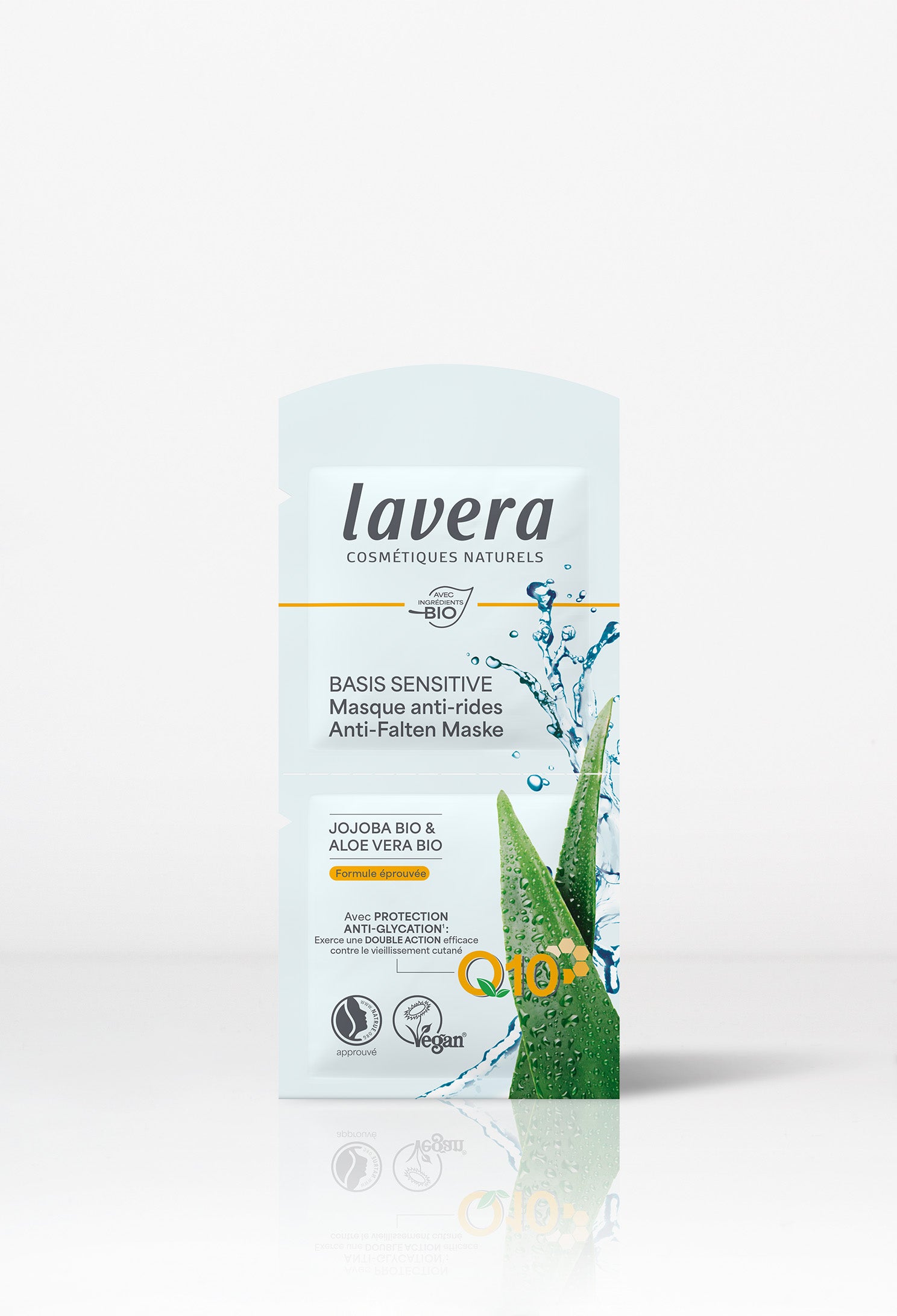lavera basis sensitive Anti-Falten Maske Q10