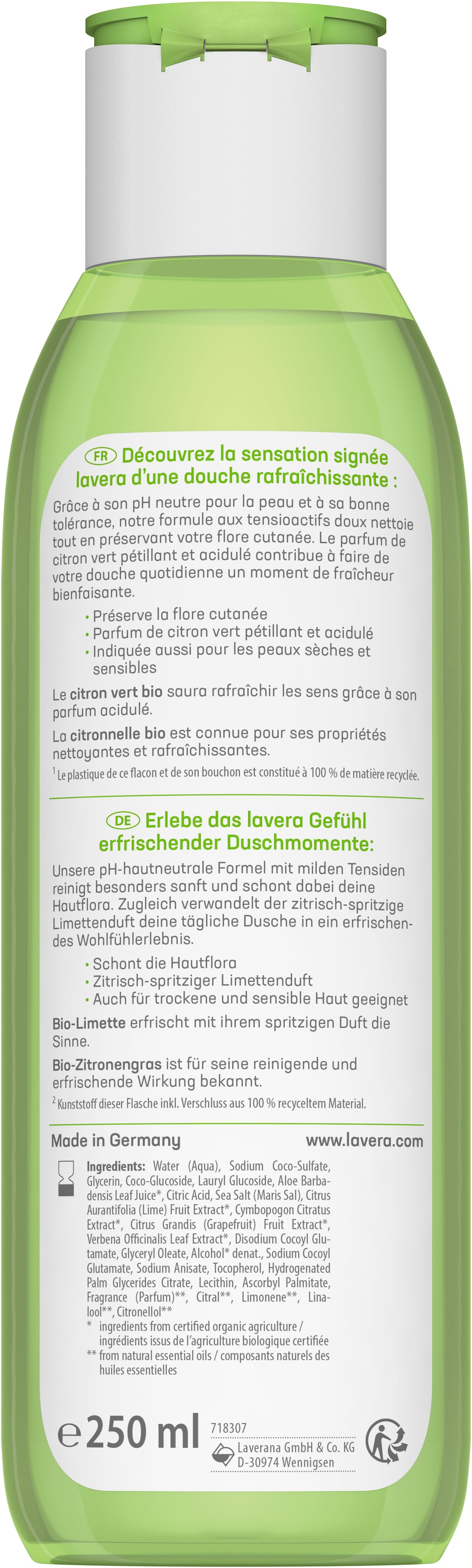 lavera Douche Soin Rafraîchissante