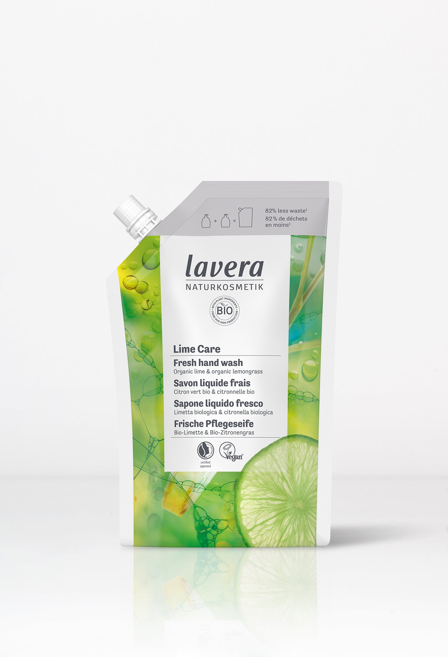 lavera Refill Pouch Lime Care Hand Wash
