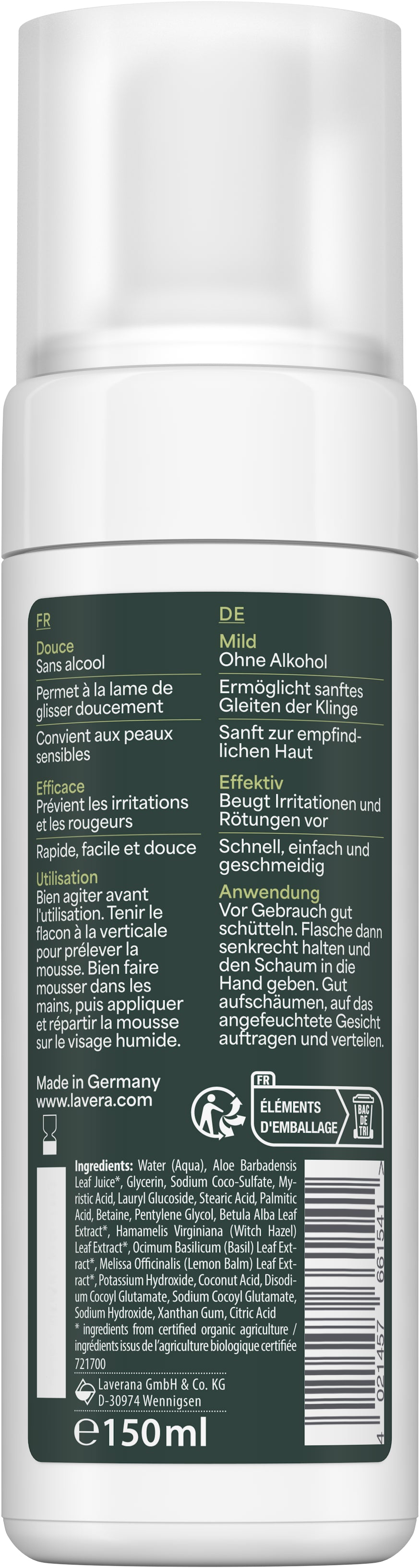 lavera Men sensitive Rasierschaum