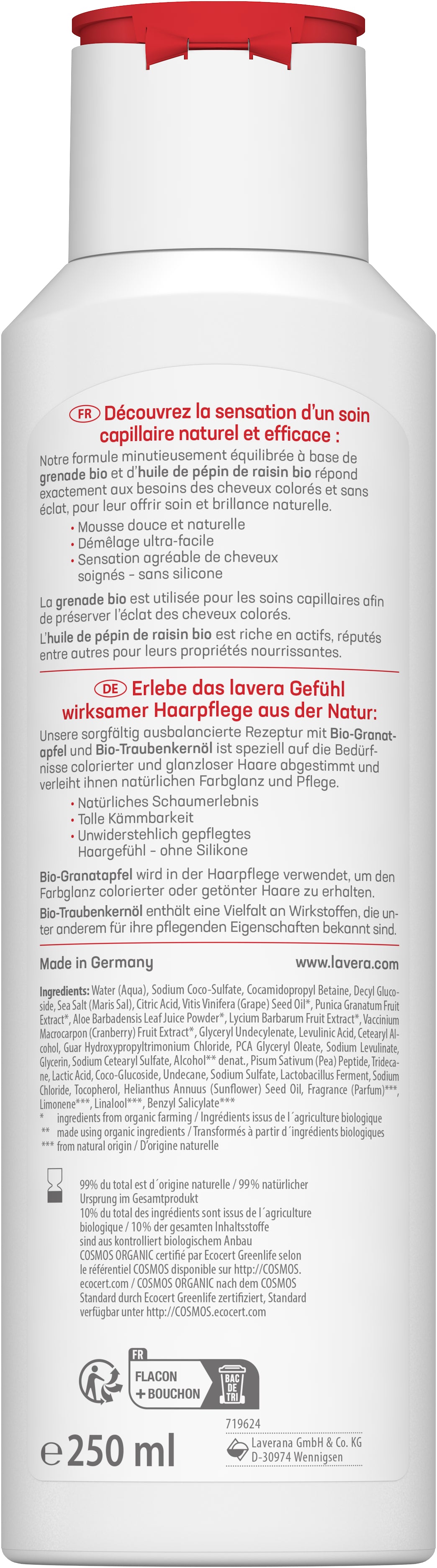 lavera Shampooing Soin Éclat couleur & Soin