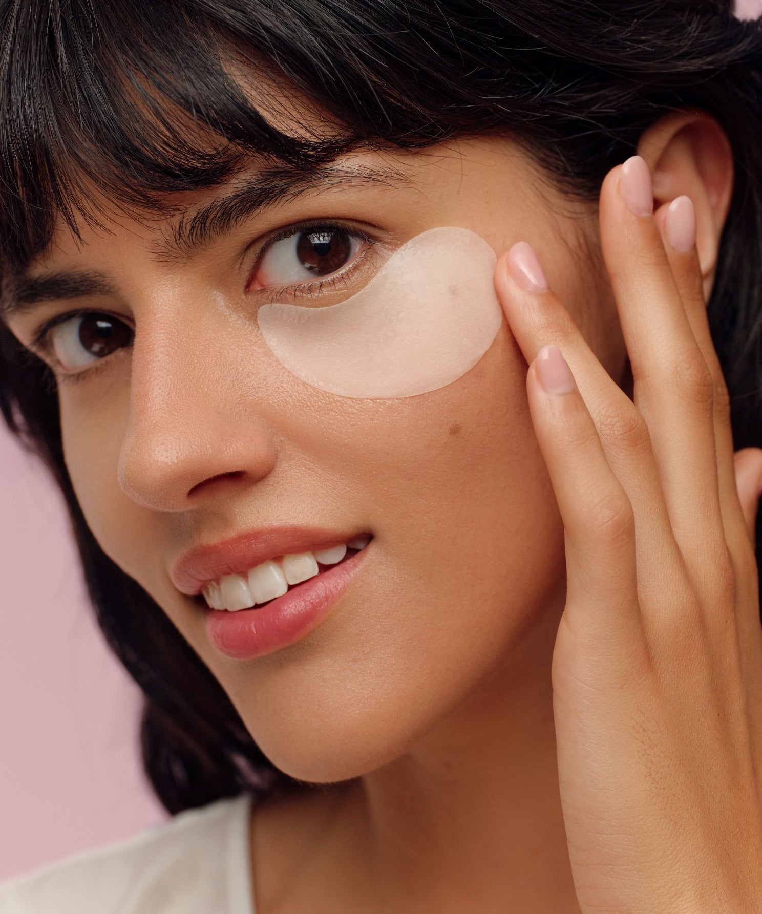 lavera Eye Patches Calm & Refresh durante l'applicazione