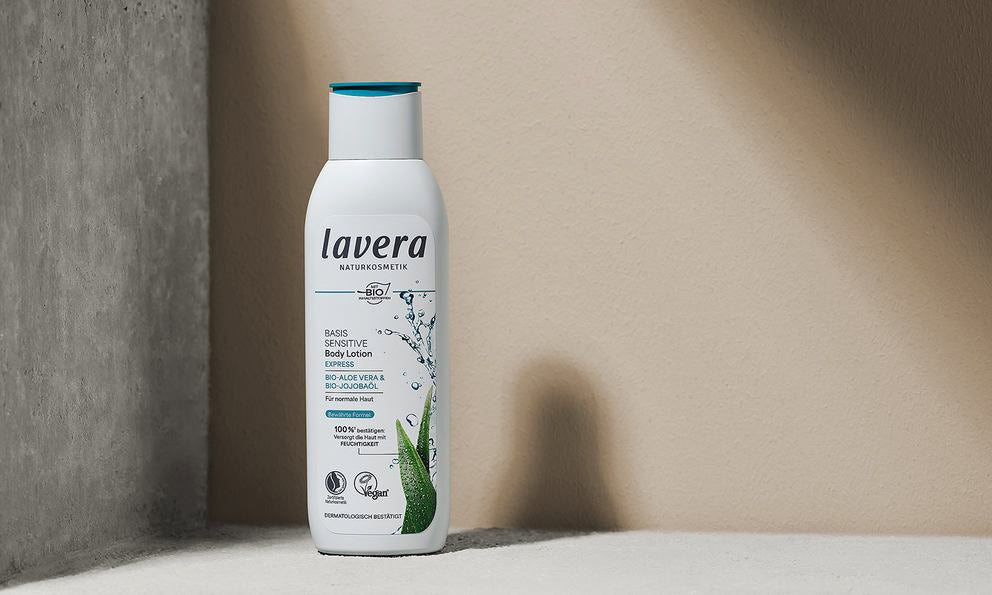 Lavera basis sensitive Body Lotion in flacone bianco