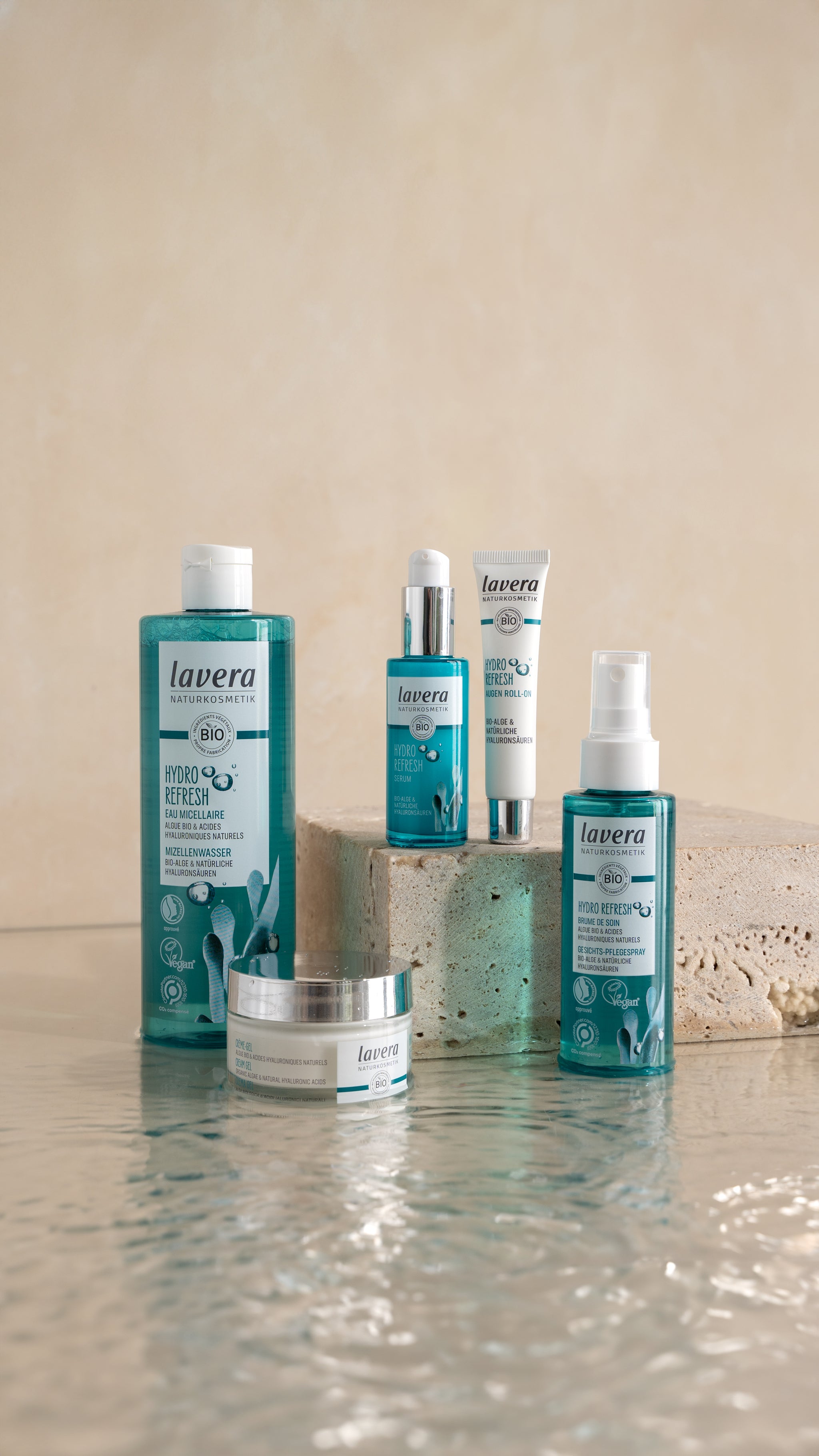 Rappresentazione prodotti lavera Hydro Refresh