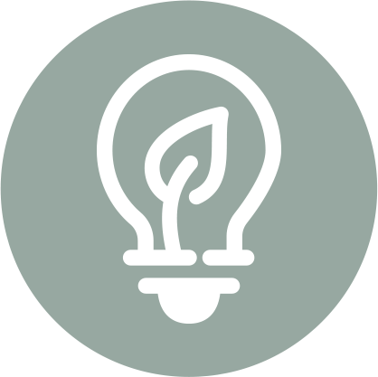 Icona Renewable su sfondo verde