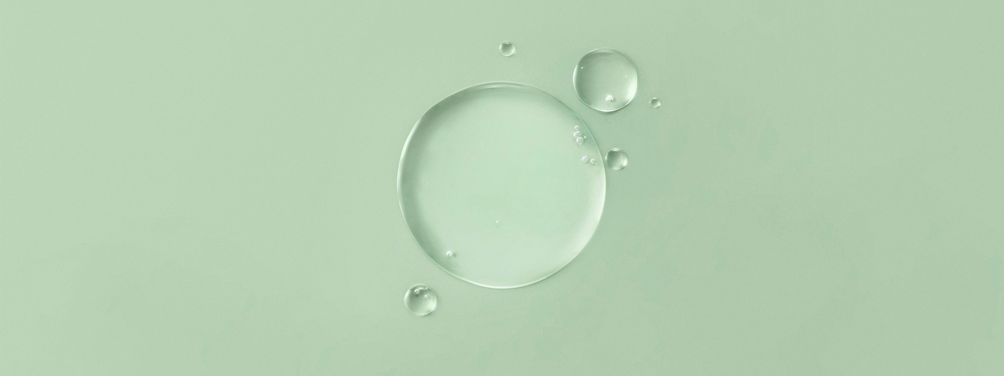 Texture liquida su sfondo verde