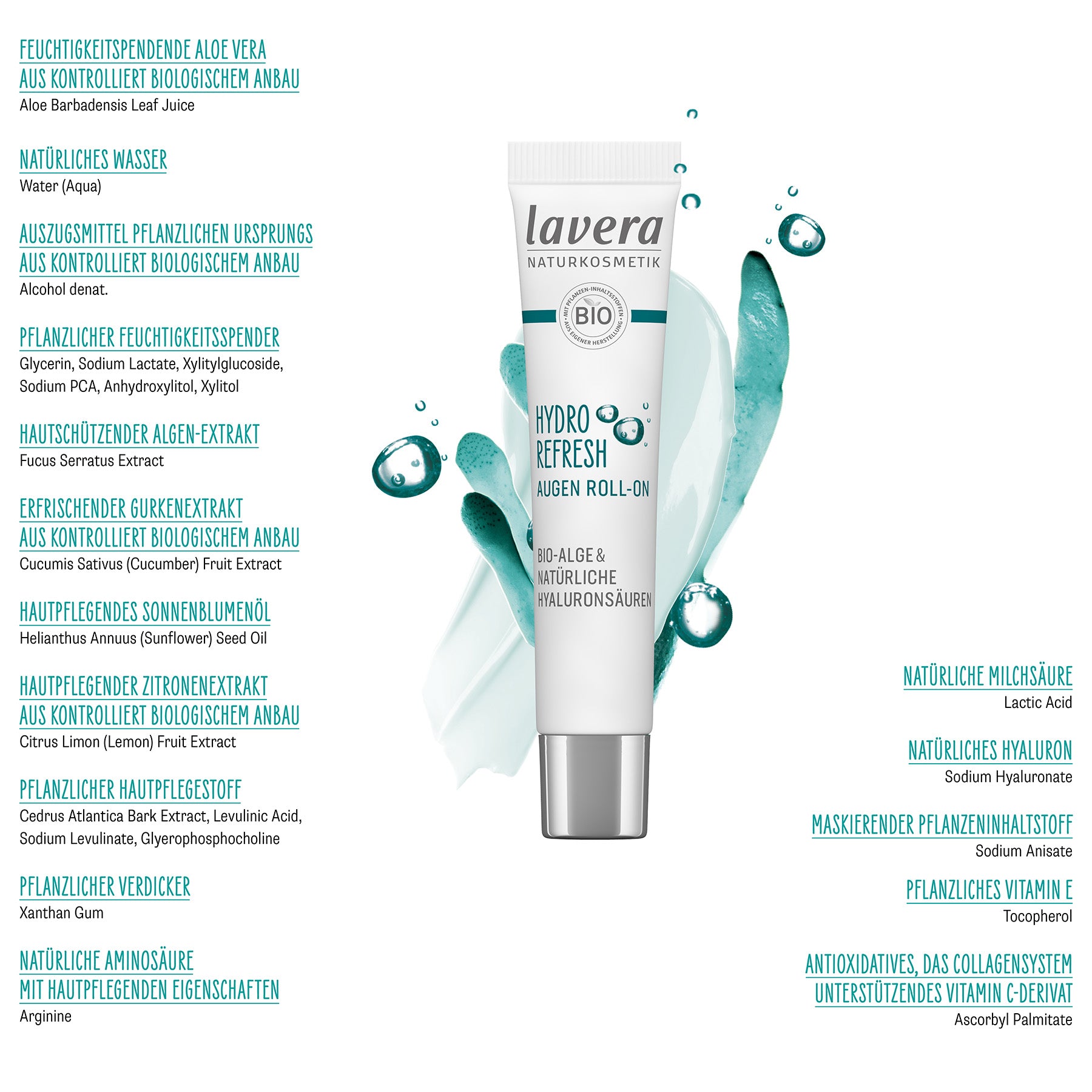 lavera Hydro Refresh Roll-On Contour Des Yeux