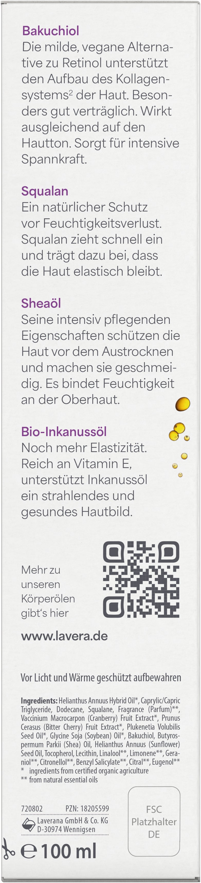 lavera Beauty huile corps