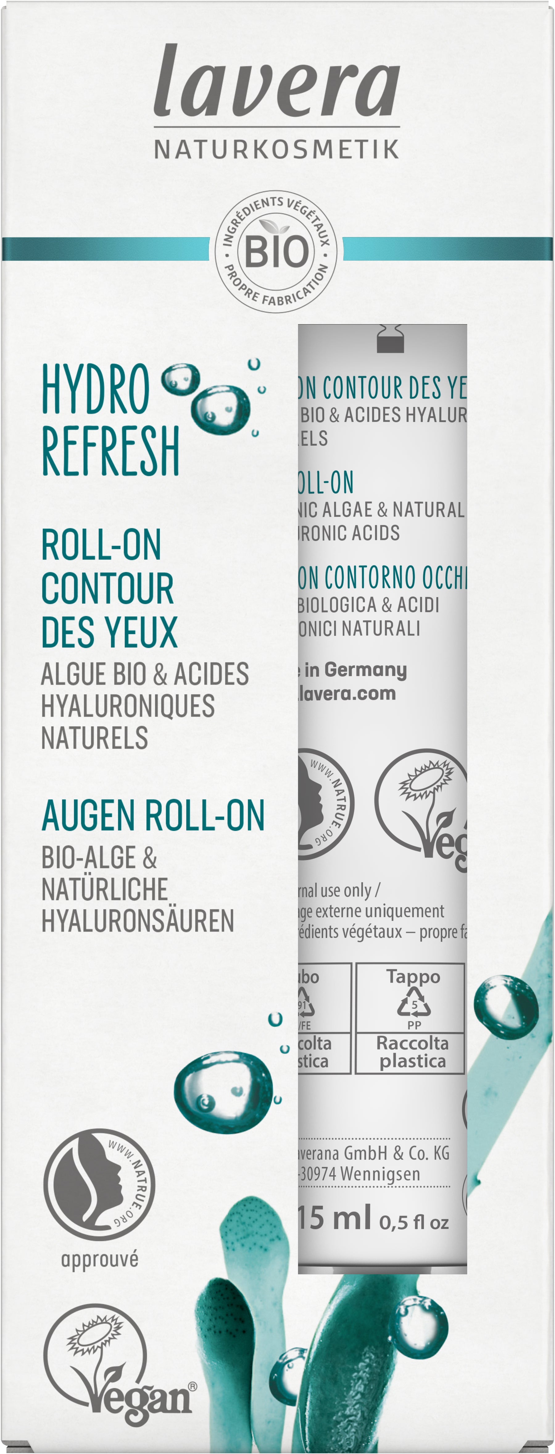 lavera Hydro Refresh Roll-On Contour Des Yeux