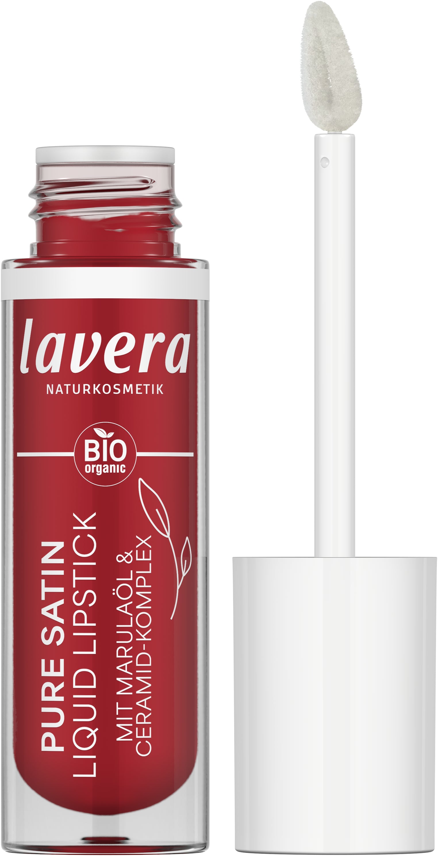 lavera Pure Satin Liquid Lipstick -Poppy Red 01-