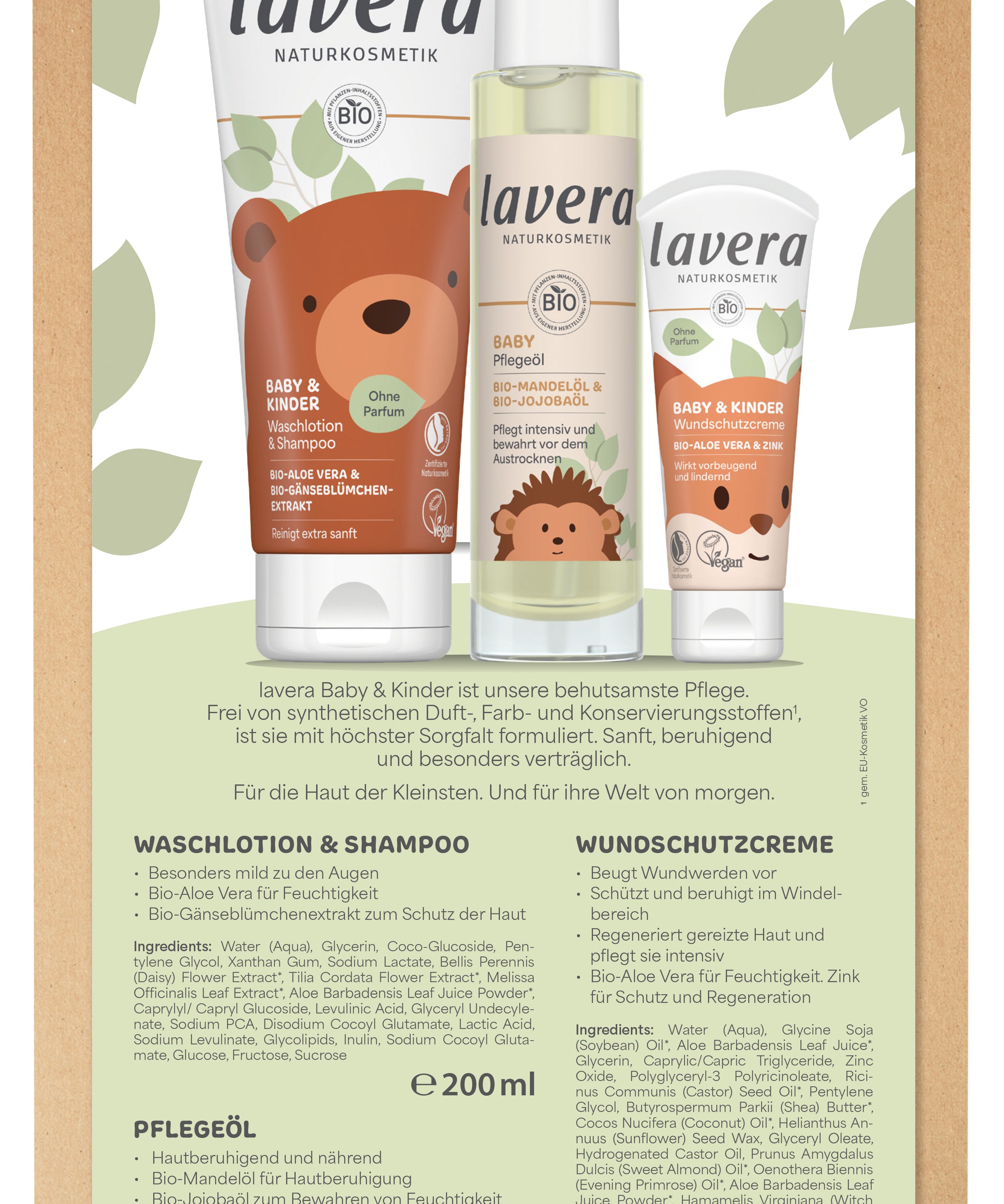lavera Geschenkset Baby & Kinder