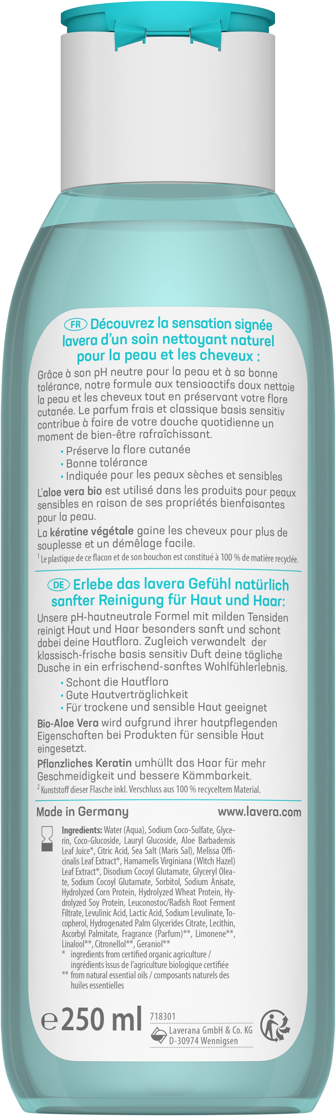 lavera basis sensitive Pflegedusche 2in1