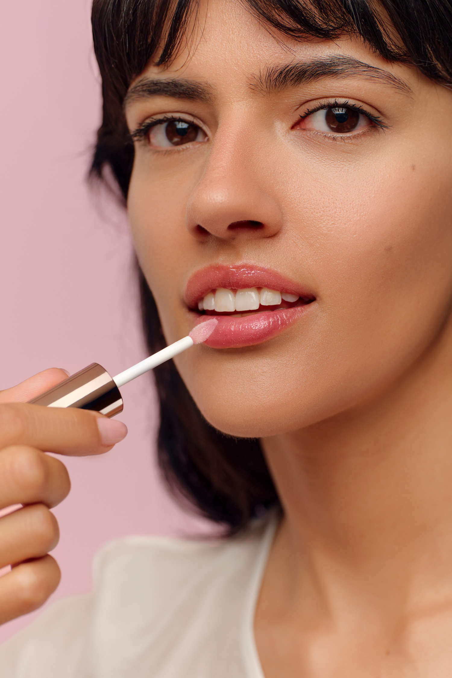 lavera Wonder Lip Elixir -Pink Sapphire 02- lors de l'application