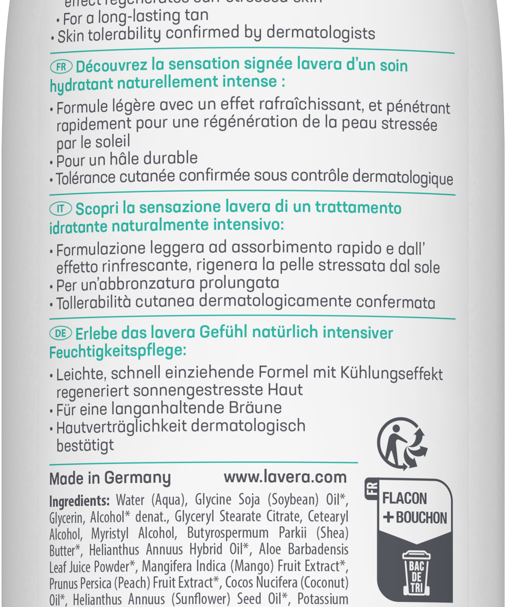 lavera LOZIONE DOPO SOLE (Data di scadenza 01.07.2026)