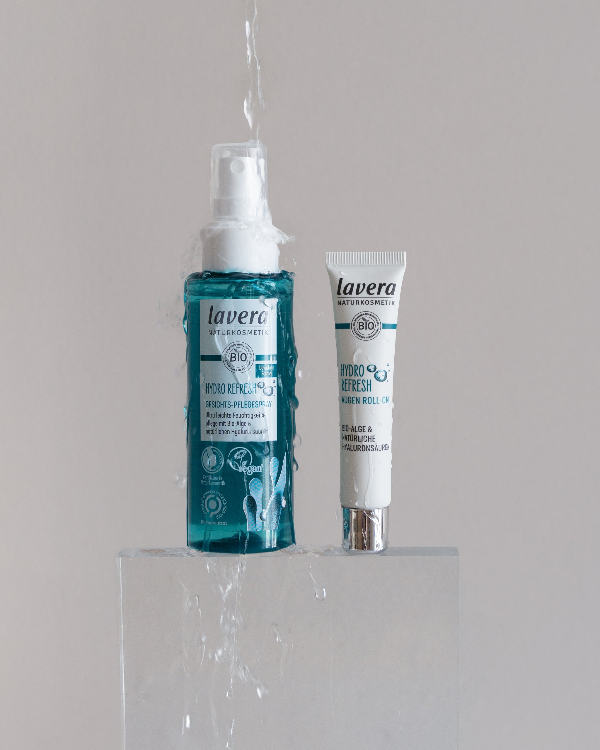 lavera Hydro Refresh Roll-On Occhi e Spray Viso Presentazione