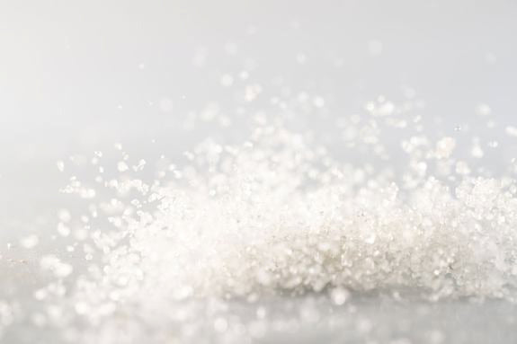 Aufnahme von Zuckerkörnern